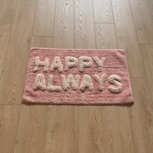 Zanetti Tappeto HAPPY 50x80 cm in 100% Cotone Blush Pink