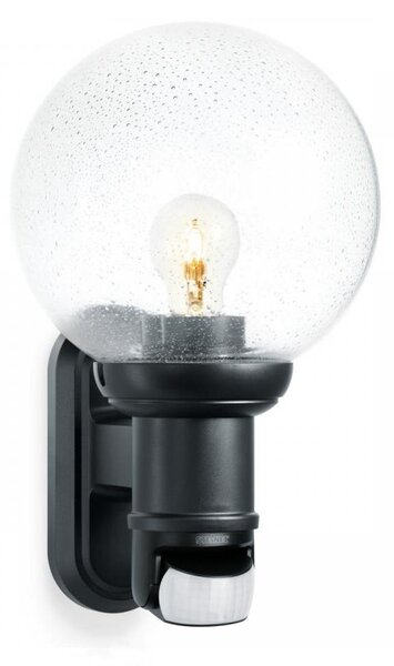 STEINEL 634216 - L 560 S lampada da parete nera con sensore per esterno