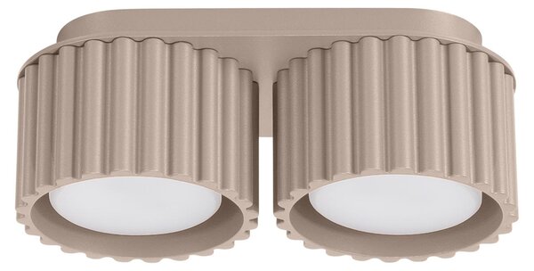 Lampada da soffitto AURA 2 taupe Gx53 2xGx53 10W alluminio 8x10x21cm Sollux Lighting
