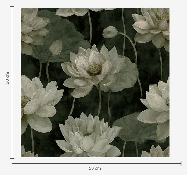 Carta da parati Loto, Parati fiori e piante classici, a00420v2 : Uwalls.it