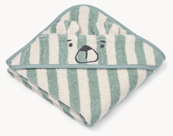 Asciugamano con cappuccio per bambini in cotone organico Albert