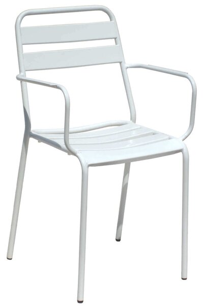 ROMANUS - set tavolo in metallo cm 60 x 60 x 72 h con 2 poltrone Romanus