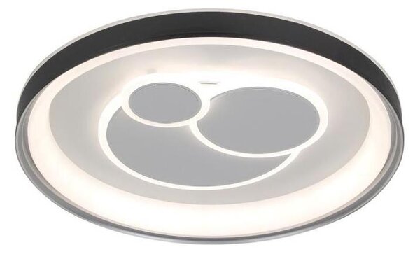 ITALUX PLF-54205-BK-WH - Plafoniera LED dimmerabile FLORINA LED/46W/230V nera + telecomando