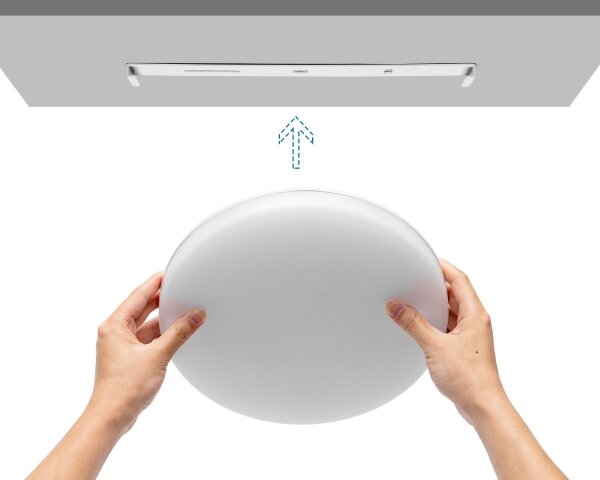 Aigostar - Plafoniera LED da soffitto per bagno/24W/230V 3000K-6500K IP54 + telecomando