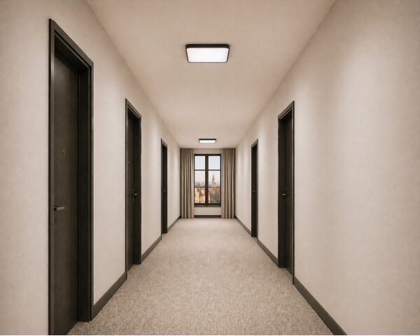 Plafoniera LED con sensore WILTON LED/24W/230V 4000K 33x33 cm nera