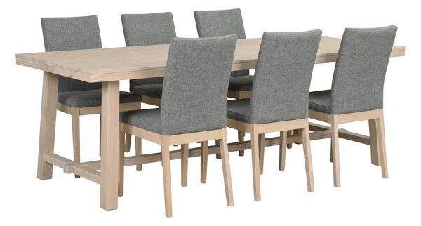 Tavolo da pranzo in rovere laccato opaco , 220 x 95 cm Brooklyn - Rowico