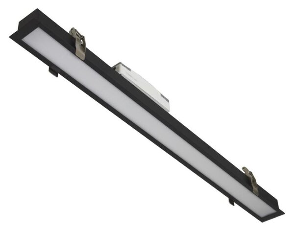 Plafoniera LED REDOM LED/24W/230V 4000K 60 cm nera