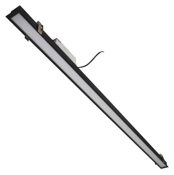 Plafoniera LED REDOM LED/42W/230V 3000K 120 cm nera
