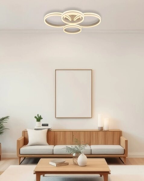 Globo 67260-90SA - Plafoniera dimmerabile RUBIO LED/92W/230V 3000K 68x84,5 cm