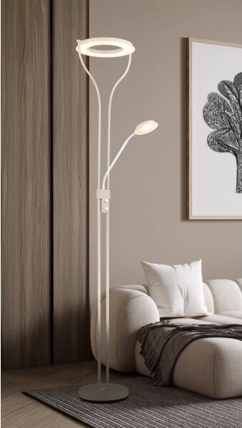 Globo 59038SAD - Lampada da terra dimmerabile a LED EBRO LED/20W/230V + LED/4W 3000K