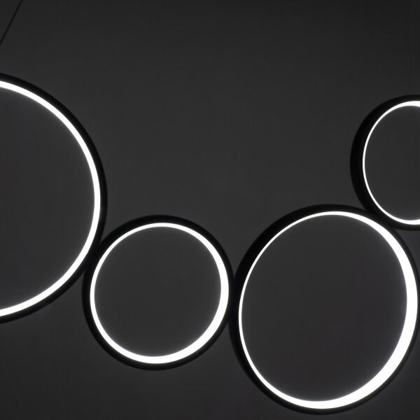 Brilagi - Lampada a sospensione con cavo ECHO LED/60W/230V 4000K 100 cm nera