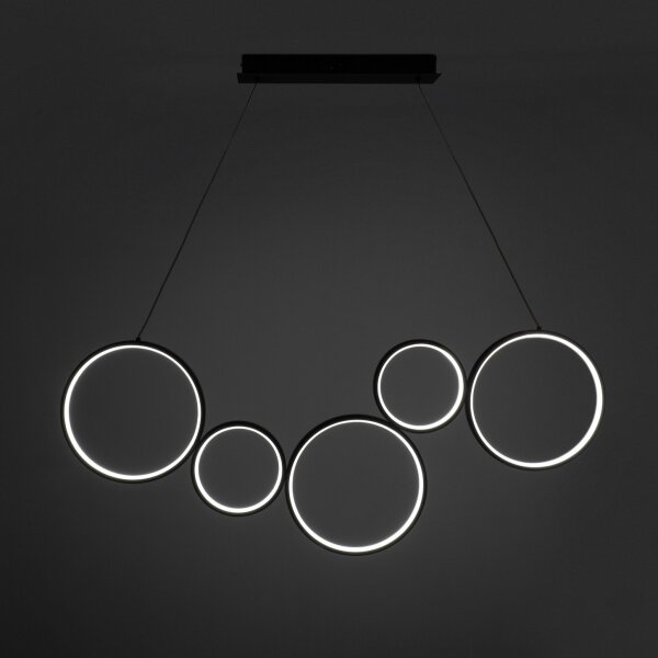 Brilagi - Lampada a sospensione con cavo ECHO LED/60W/230V 4000K 100 cm nera