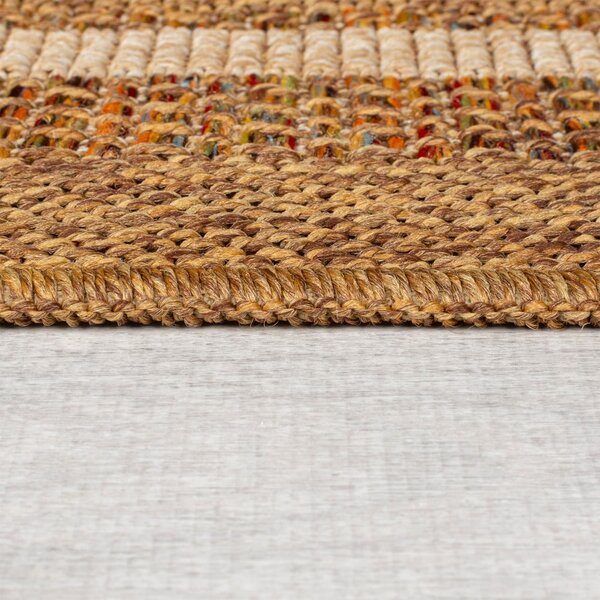 Tappeto per interni ed esterni in colore naturale 160x230 cm Layla Border - Flair Rugs