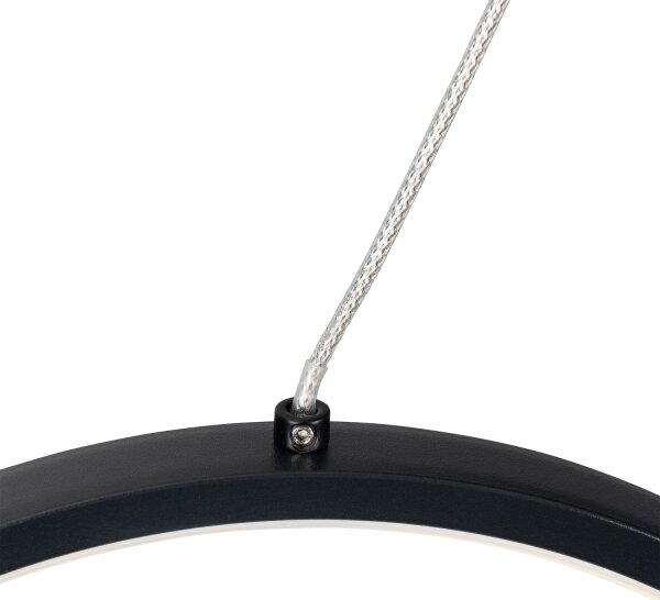 Brilagi - Lampada a sospensione con cavo ECHO LED/60W/230V 4000K 100 cm nera