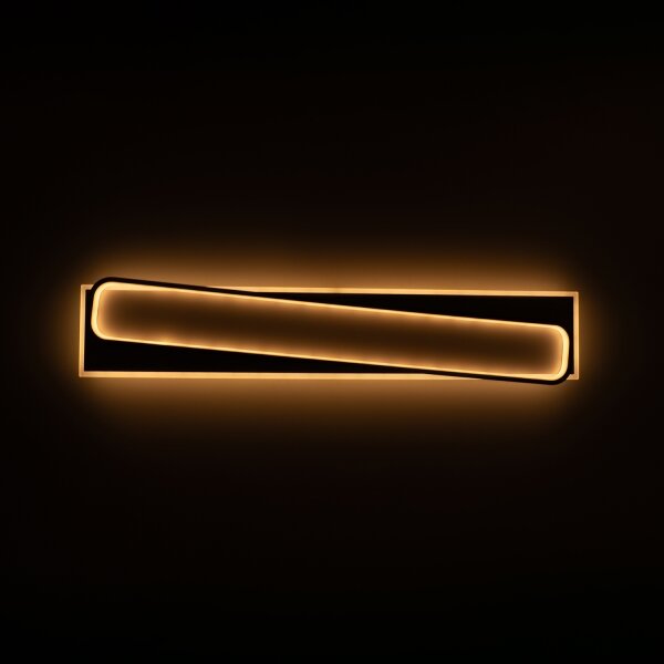 Brilagi - Plafoniera LED dimmerabile OUTLINE LED/90W/230V 18x100 cm bianco/nero + telecomando