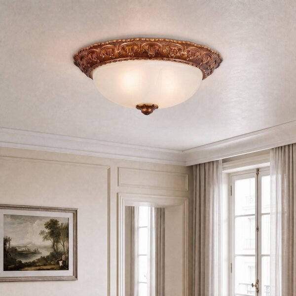 Brilagi - Plafoniera FRESCO 2xE27/40W/230V diam. 30 cm dorata