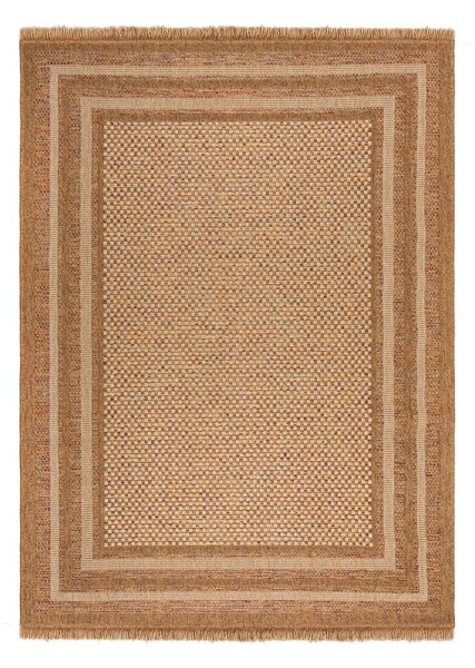Tappeto per interni ed esterni in colore naturale 160x230 cm Layla Border - Flair Rugs