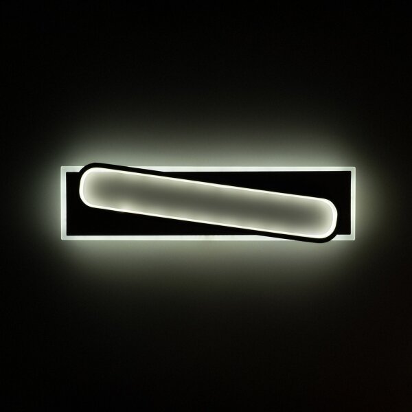 Brilagi - Plafoniera LED dimmerabile OUTLINE LED/52W/230V 15x60 cm bianco/nero + telecomando