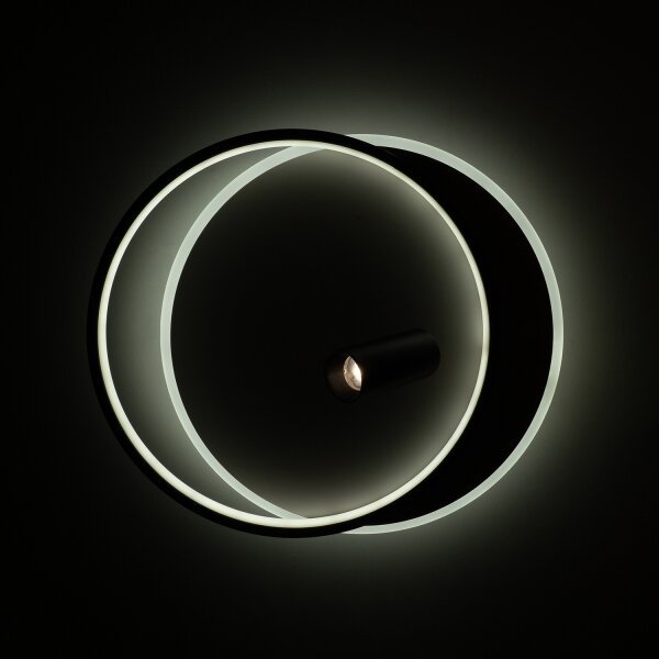 Brilagi - Plafoniera LED dimmerabile UNITY LED/48W/230V + 1xGU10/3W bianco/nero + telecomando