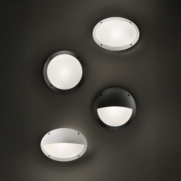 Ideal Lux - Applique da esterno POLAR 1xE27/23W/230V IP66 nero