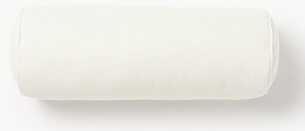 Cuscino rullo in bouclé con bordino Aya