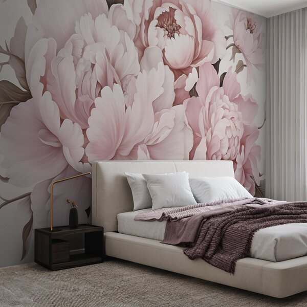 Carta da parati Delicate peonie, Carta da parati Floreale, w04365v1 : Uwalls.it