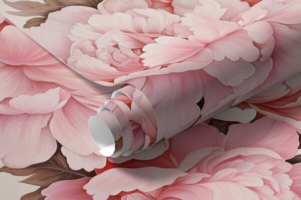 Carta da parati Delicate peonie, Carta da parati Floreale, w04365 : Uwalls.it