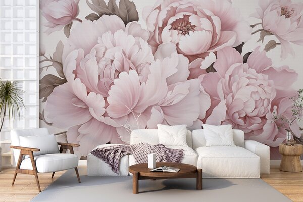 Carta da parati Delicate peonie, Carta da parati Floreale, w04365v1 : Uwalls.it