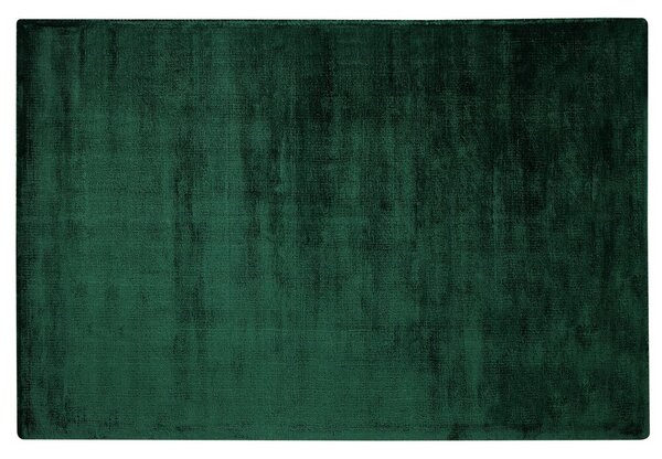 Tappeto tappetino di colore Verde Viscosa 140 x 200 cm trapuntato pelo corto in stile Moderno Beliani