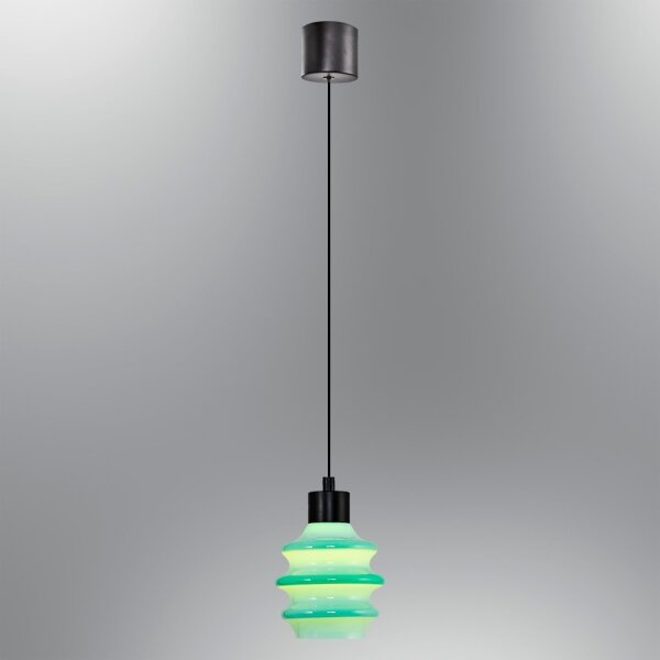 Lampadario LED sospeso a cavo CACTUS LED/3W/230V 3000K nero/verde
