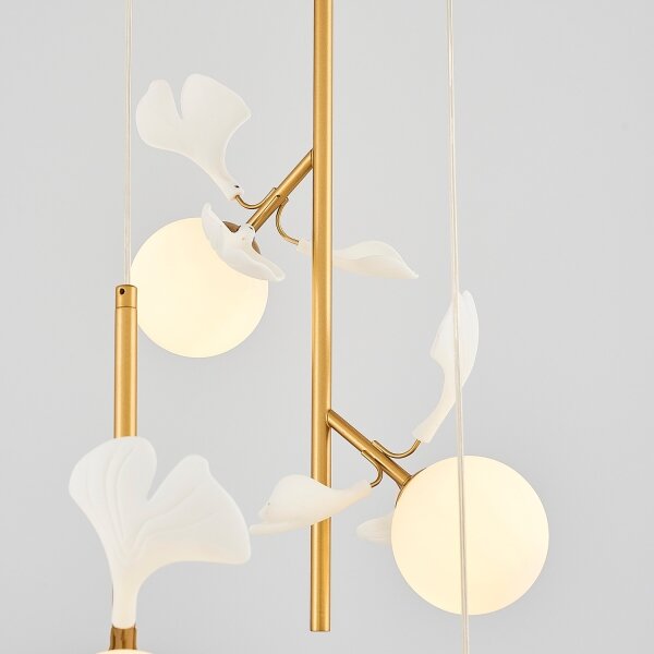 Lampadario a cavo PISTOIA 6xG9/5W/230V dorato