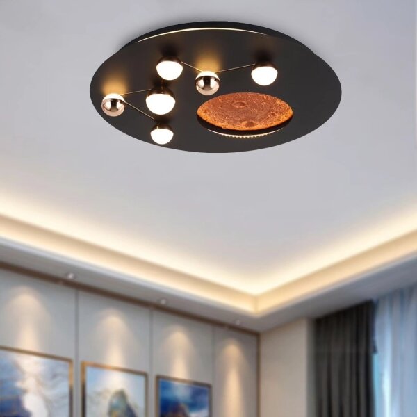 Plafoniera LED MARS LED/48W/230V 3000K nera