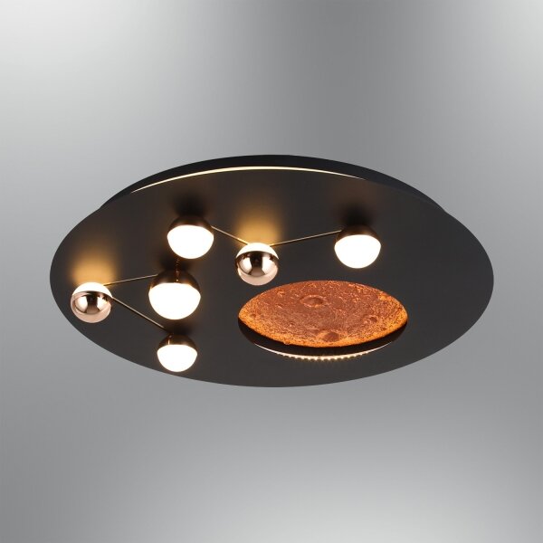 Plafoniera LED MARS LED/48W/230V 3000K nera