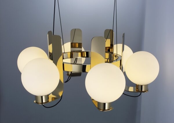 Lampadario a cavo REGGIO 6xE27/40W/230V dorato