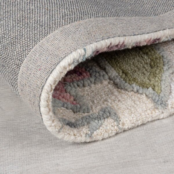 Tappeto color crema in lana tessuto a mano 120x170 cm Tania Floral – Flair Rugs