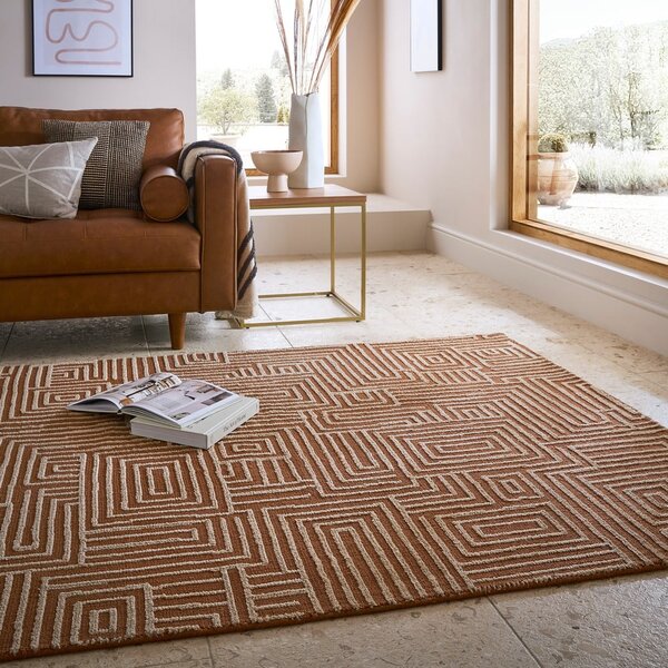 Tappeto color terracotta 160x230 cm Kylo – Flair Rugs