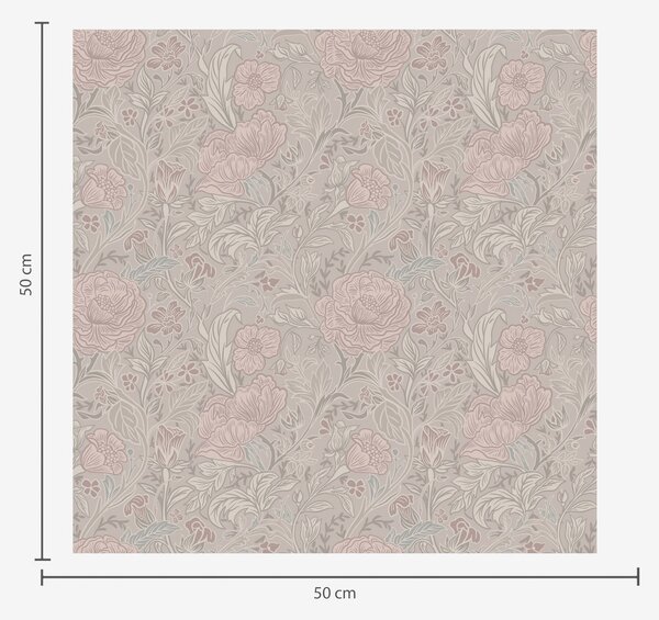 Carta da parati Morbidi fiori pastello in stile art nouveau, Parati fiori e piante classici, a00394 : Uwalls.it