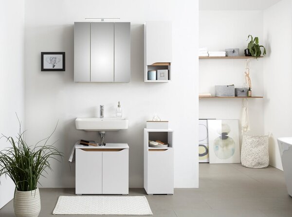 Mobile basso sospeso bianco senza lavello 60x53 cm Set 857 - Pelipal