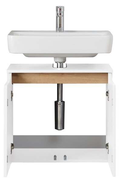 Mobile basso sospeso bianco senza lavello 60x53 cm Set 857 - Pelipal