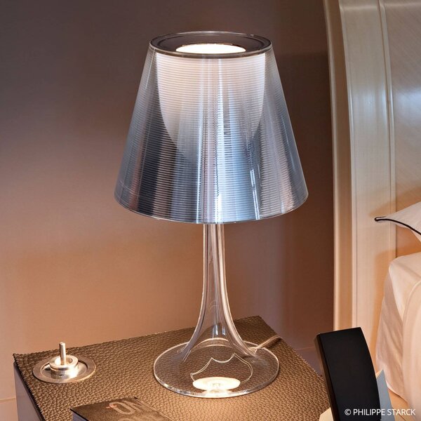 FLOS Lampada da tavolo di design MISS K, dimmerabile, Cromo / Argento, Soggiorno / Sala da pranzo, Plastica, Design, Lampada da tavolo