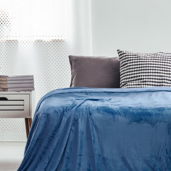 Plaid blu , 70 x 150 cm Mic - DecoKing