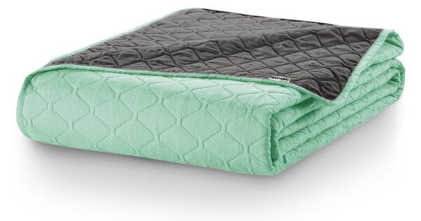 Copriletto in microfibra verde, 200 x 220 cm Axel - DecoKing