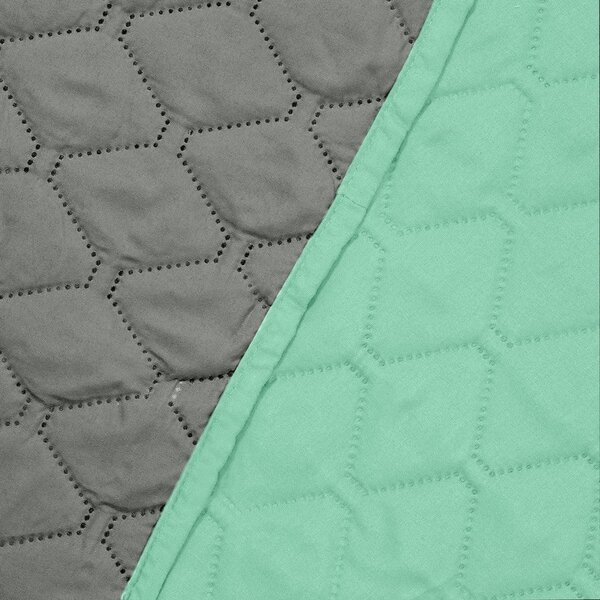 Copriletto in microfibra verde, 200 x 220 cm Axel - DecoKing