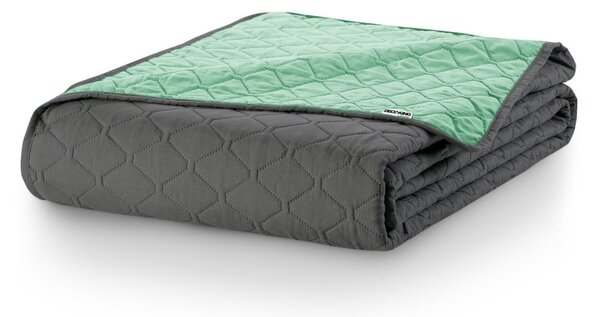 Copriletto in microfibra verde, 200 x 220 cm Axel - DecoKing