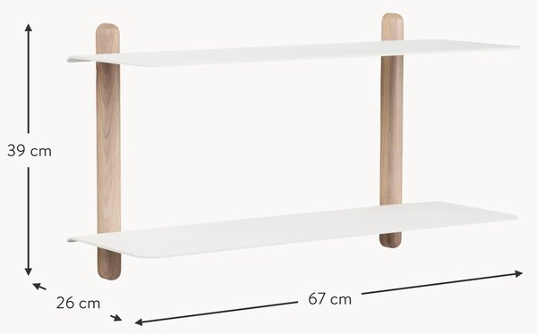 Mensola in legno di quercia Nivo