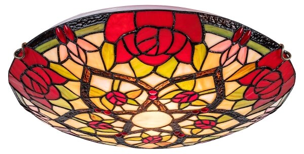 Brilagi - Lampada da soffitto in stile Tiffany GARLAN 2xE27/60W/230V