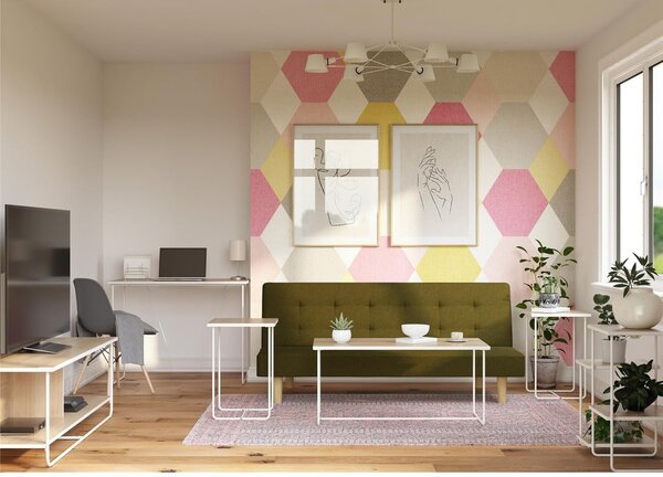 Scrivania con piano effetto frassino 49x99 cm Dante - Støraa