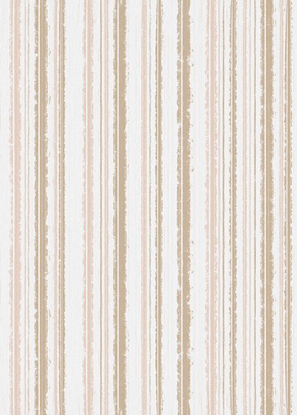 Carta da parati Righe beige-rosa con accenti bianchi, Parati geometrica classici, Parati geometrica a righe classici, a00505 : Uwalls.it