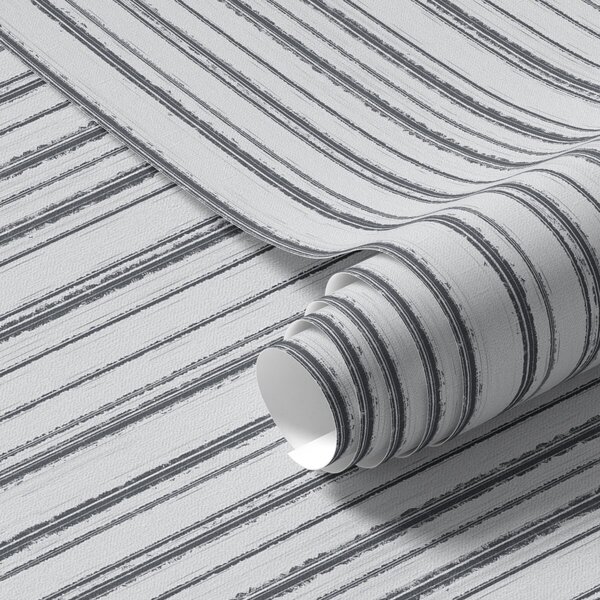 Carta da parati Strisce verticali grigie su sfondo bianco, Parati geometrica classici, Parati geometrica a righe classici, a00507 : Uwalls.it