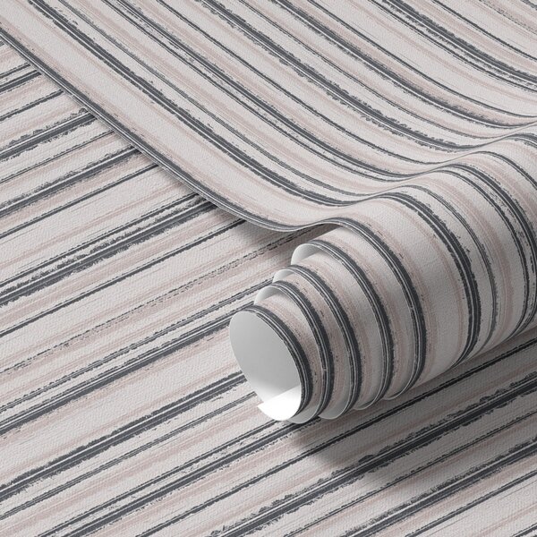 Carta da parati Delicate strisce nei toni del grigio-rosa, Parati geometrica classici, Parati geometrica a righe classici, a00509 : Uwalls.it